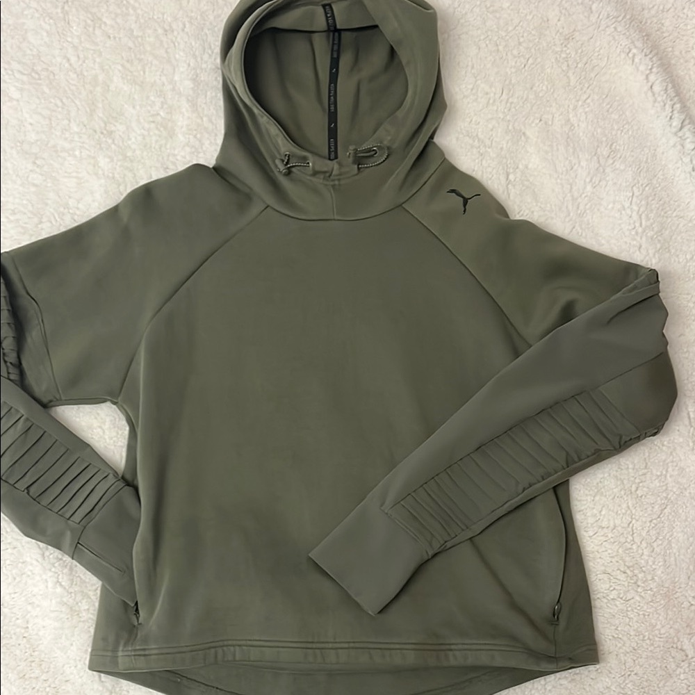 Puma Olive Green Hoodie